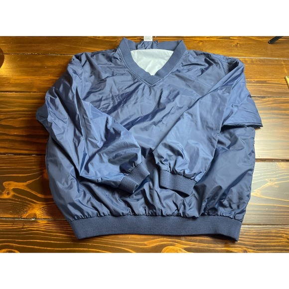 totes Other - Totes Jacket, Men's Size Large, Blue, Pullover, Windbreaker, V-neck, Long Sleeve